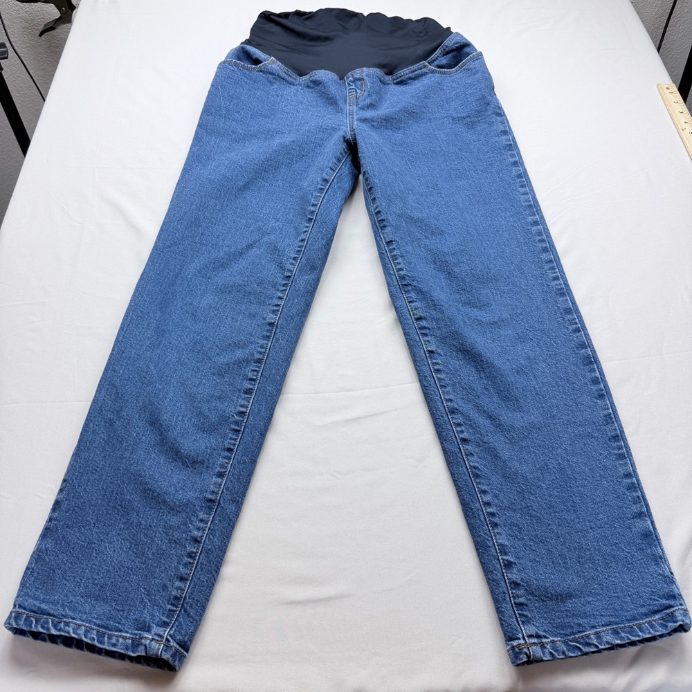 Maternity 90’s Straight-Leg Denim Jeans in Blue
